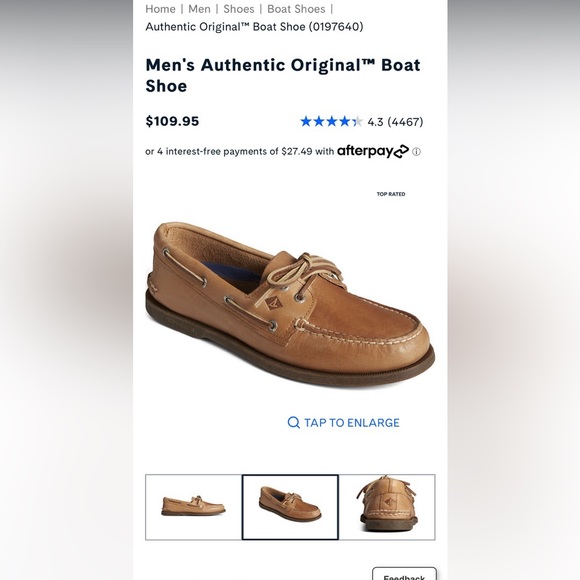 Sperry Other - Never been worn!!! Size 12 sperrys. Was gifted the wrong size